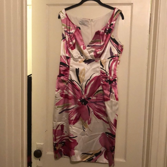 White & Pink dress size 14 - Picture 2 of 4
